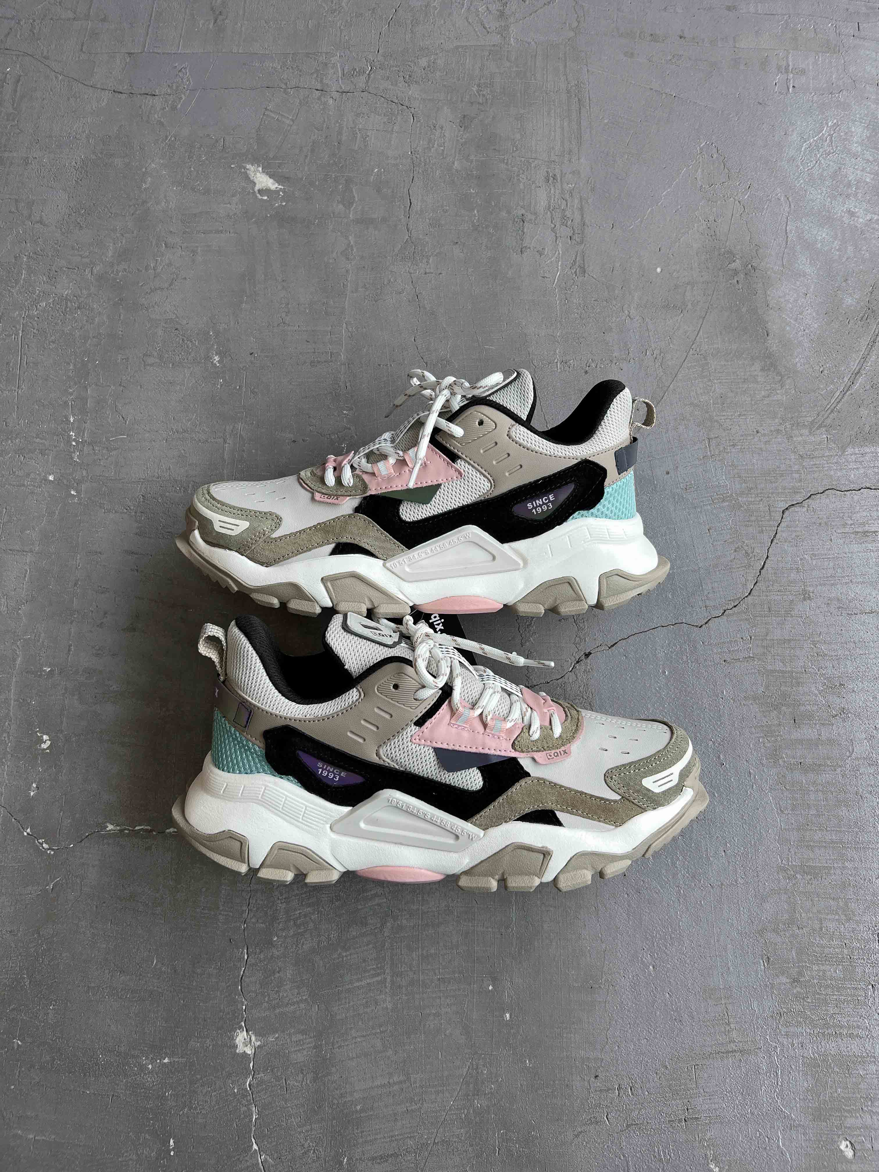TÊNIS QIX TREK SINTETICO BEGE ROSA | TEAHUPOO