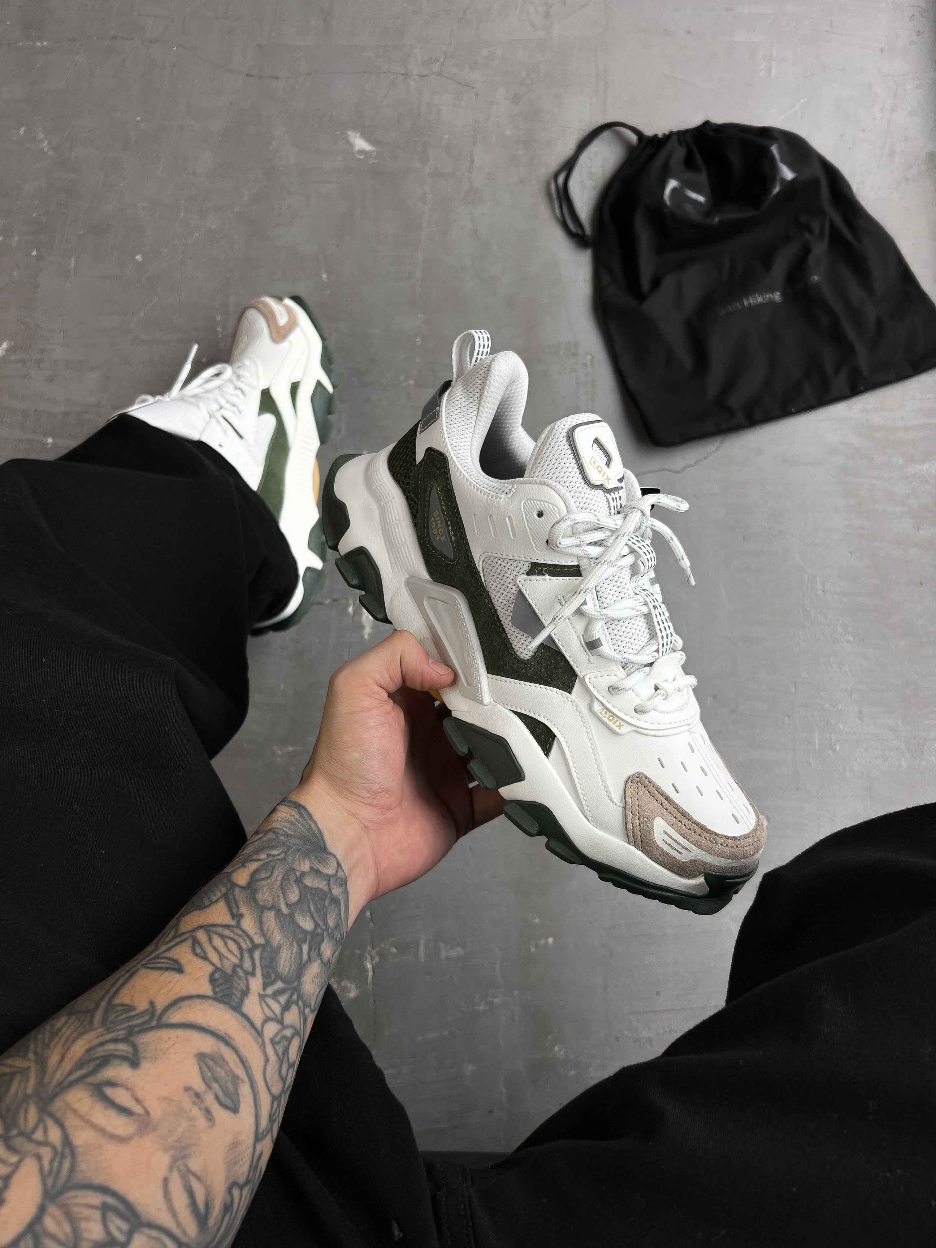 TÊNIS QIX TREK URBAN HIKING VERDE BRANCO | TEAHUPOO