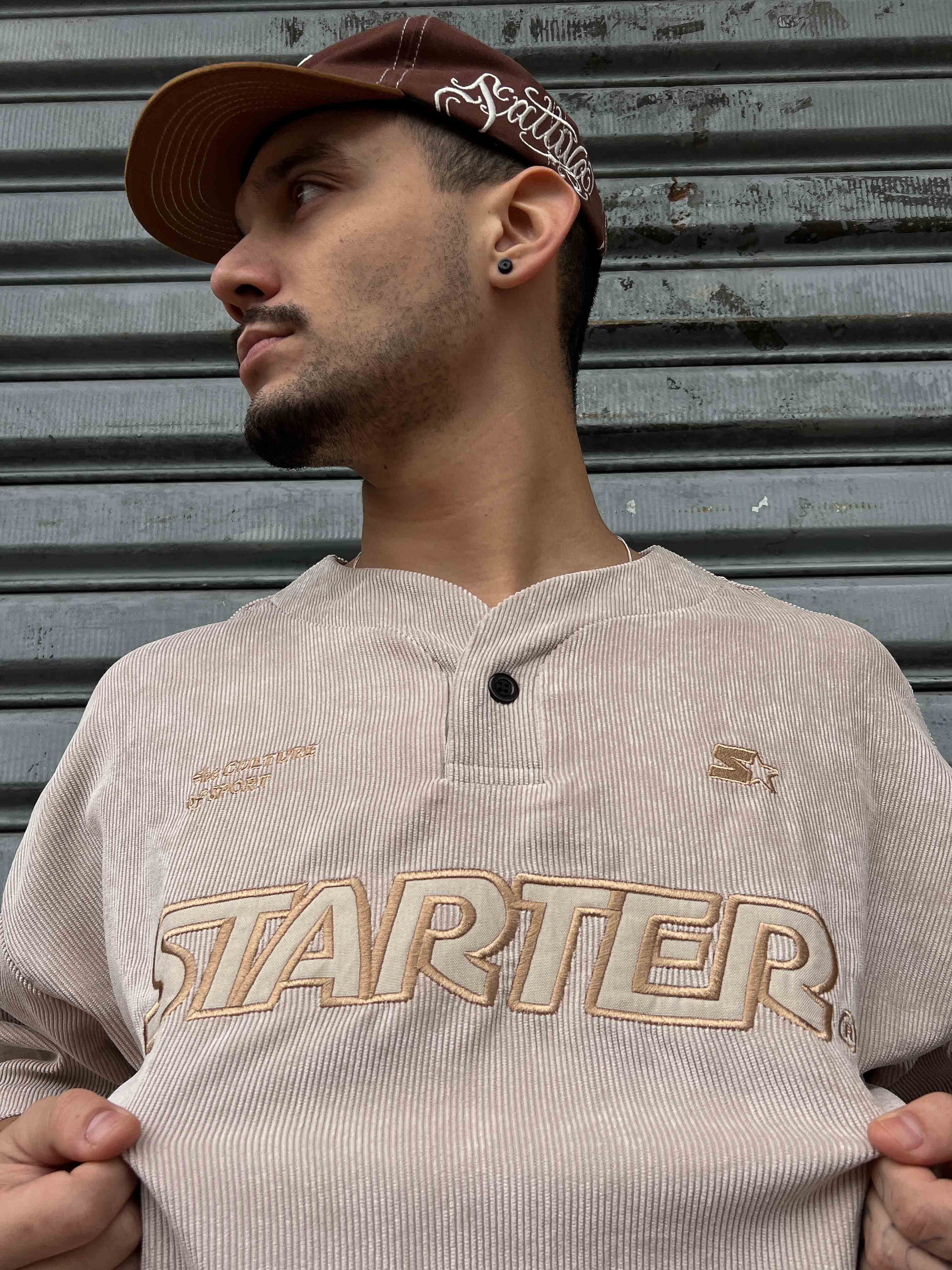 CAMISETA STARTER OVERSIZED VELUDO AREIA | TEAHUPOO