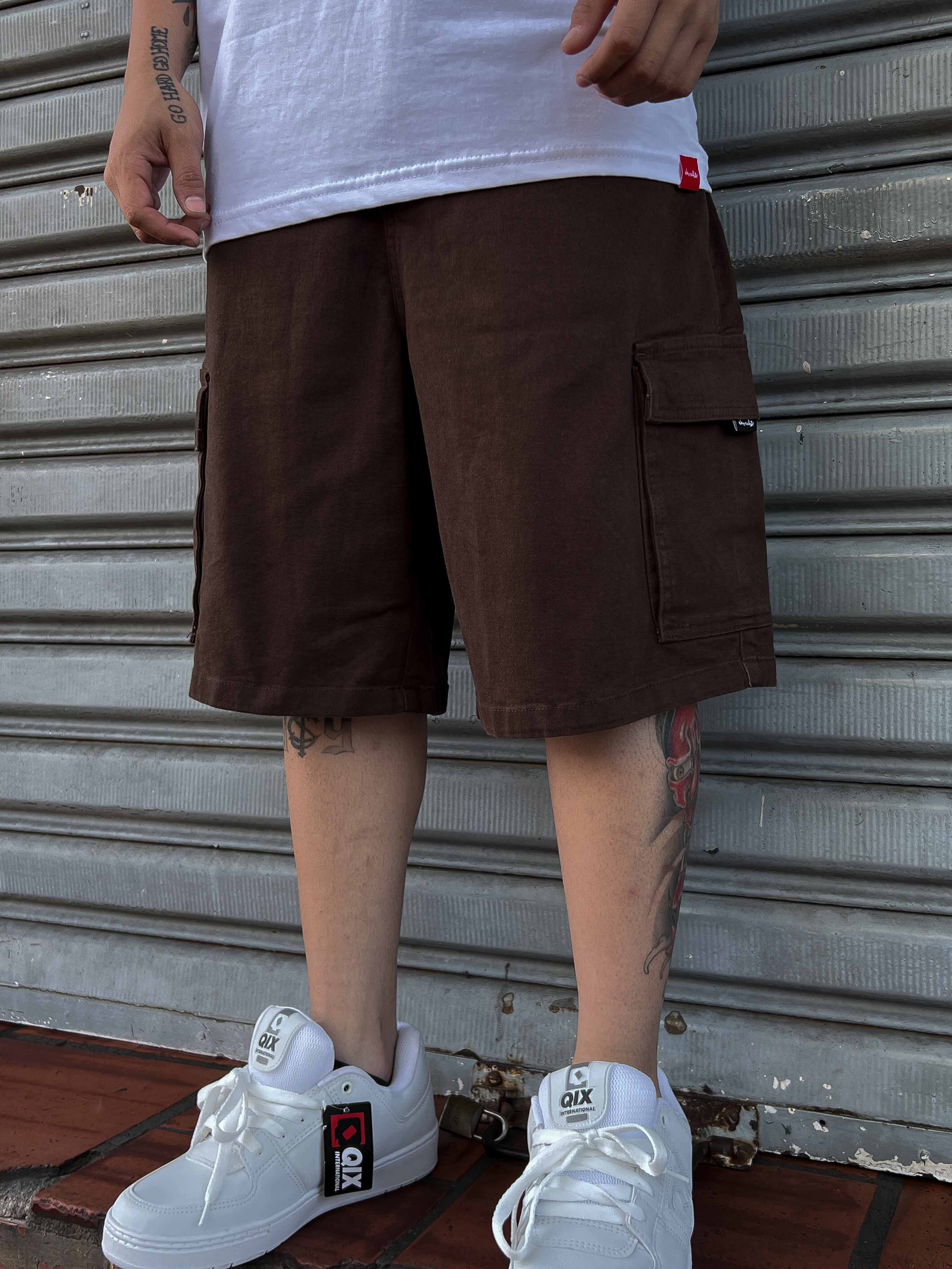 BERMUDA CHOCOLATE TWILL CARGO MARROM | TEAHUPOO